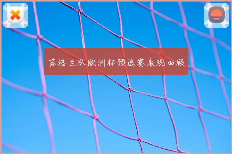 苏格兰队欧洲杯预选赛表现回顾